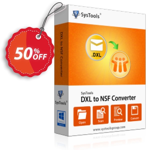 SysTools DXL to NSF Converter Coupon, discount SysTools Summer Sale. Promotion: best promo code of SysTools DXL to NSF Converter 2024