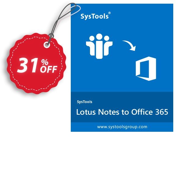 SysTools Lotus Notes to Office 365 Migration Coupon, discount SysTools Summer Sale. Promotion: awesome offer code of SysTools Lotus Notes to Office 365 2024