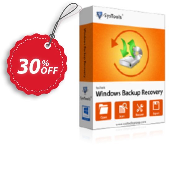 SysTools WINDOWS Backup Recovery Coupon, discount Celebrate this spring season with SysTools and grab the best offers. Get 25% Off on all Software. Promotion: amazing discounts code of SysTools Windows Backup Recovery 2024