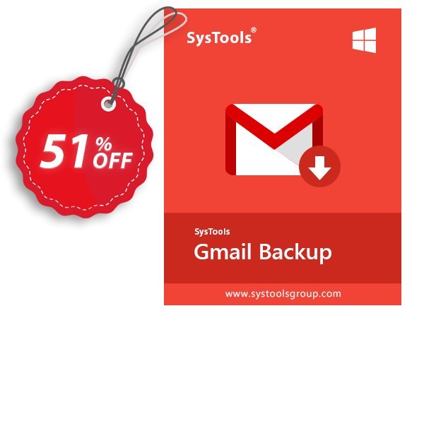 SysTools GMail Backup, 10 Users  Coupon, discount SysTools coupon 36906. Promotion: 