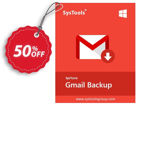 SysTools GMail Backup, 25 Users  Coupon, discount SysTools coupon 36906. Promotion: 