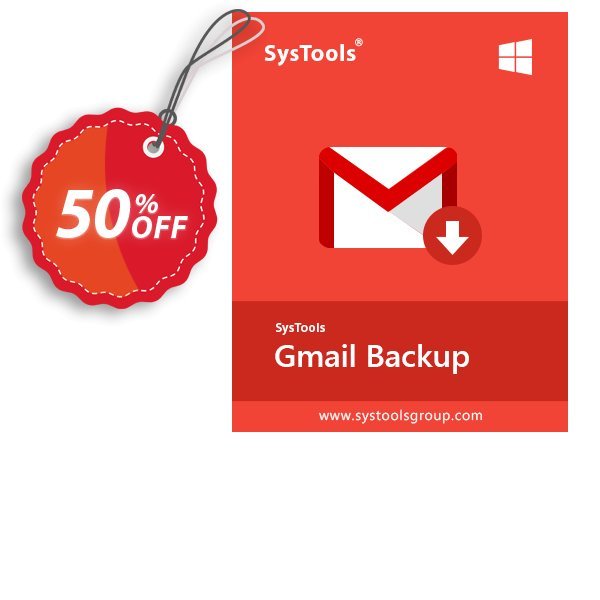 SysTools GMail Backup, 50 Users  Coupon, discount SysTools coupon 36906. Promotion: 