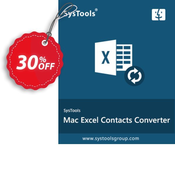 SysTools MAC Excel Contacts Converter Coupon, discount Celebrate this spring season with SysTools and grab the best offers. Get 25% Off on all Software. Promotion: Awful sales code of SysTools Mac Excel Contacts Converter, tested & approved