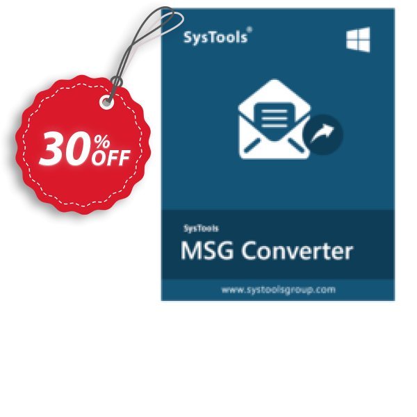 SysTools MSG Converter Coupon, discount Celebrate this spring season with SysTools and grab the best offers. Get 25% Off on all Software. Promotion: Awful sales code of SysTools MSG Converter, tested & approved