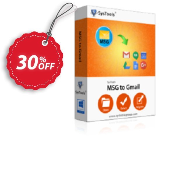 SysTools MSG Converter + Outlook to G Suite, 1 Plan Coupon, discount Celebrate this spring season with SysTools and grab the best offers. Get 25% Off on all Software. Promotion: Wonderful promo code of SysTools MSG Converter + Outlook to G Suite - One License 2024