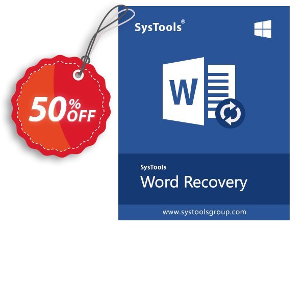 SysTools Word Repair, Business  Coupon, discount SysTools coupon 36906. Promotion: 