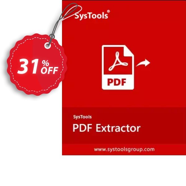 SysTools PDF Extractor Coupon, discount SysTools Spring Offer. Promotion: Stirring discounts code of SysTools PDF Extractor 2024