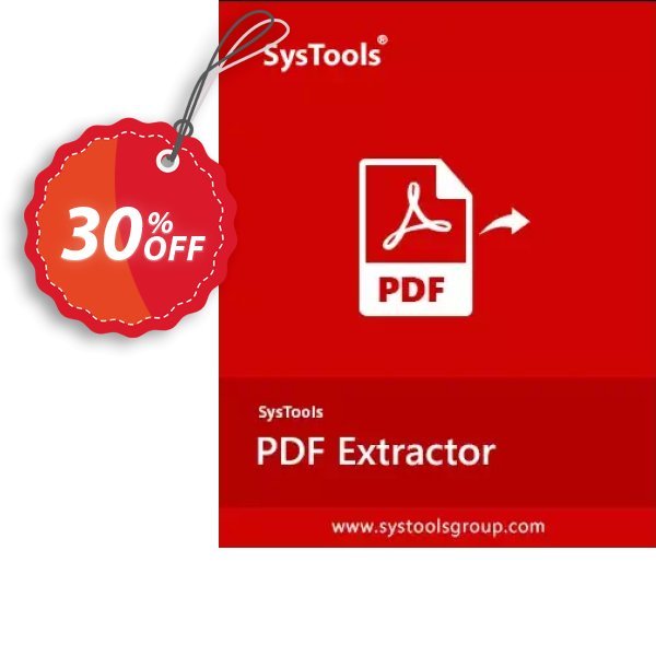 SysTools PDF Extractor, Business Plan Coupon, discount Celebrate this spring season with SysTools and grab the best offers. Get 25% Off on all Software. Promotion: Stirring discounts code of SysTools PDF Extractor 2024