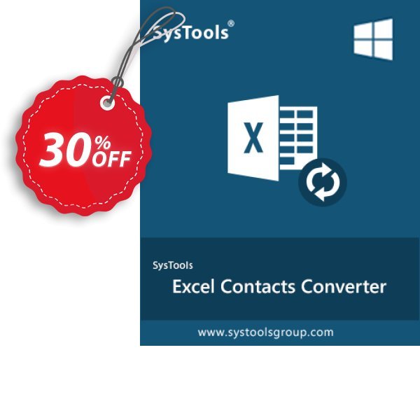SysTools Excel Contacts Converter Coupon, discount Celebrate this spring season with SysTools and grab the best offers. Get 25% Off on all Software. Promotion: Awful sales code of SysTools Excel Contacts Converter, tested & approved