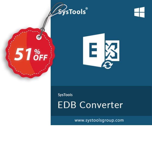 SysTools Exchange EDB to EML Converter Coupon, discount 50% OFF SysTools Exchange EDB to EML Converter, verified. Promotion: Awful sales code of SysTools Exchange EDB to EML Converter, tested & approved