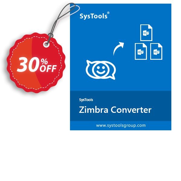 SysTools Zimbra Converter, Business Plan  Coupon, discount 30% OFF SysTools Zimbra Converter (Business License), verified. Promotion: Awful sales code of SysTools Zimbra Converter (Business License), tested & approved