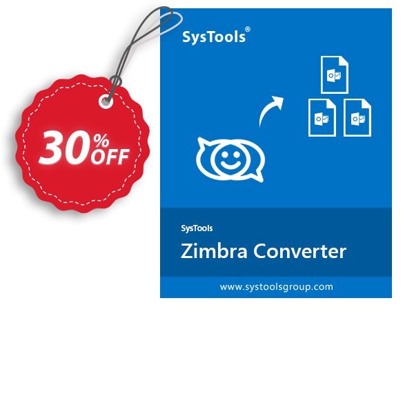 SysTools Zimbra Converter, Enterprise Plan  Coupon, discount 30% OFF SysTools Zimbra Converter (Enterprise License), verified. Promotion: Awful sales code of SysTools Zimbra Converter (Enterprise License), tested & approved