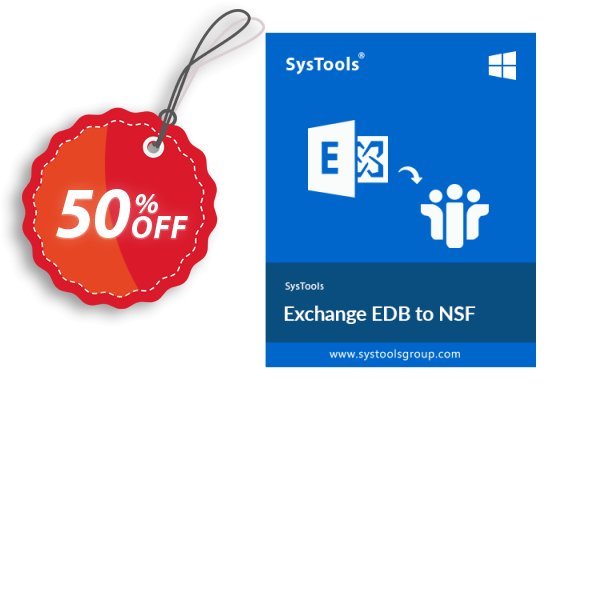 SysTools Exchange EDB to NSF Converter, Business Coupon, discount Celebrate this spring season with SysTools and grab the best offers. Get 25% Off on all Software. Promotion: