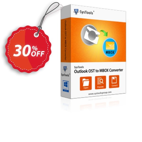 Outlook OST to MBOX Converter - Business Plan Coupon, discount SysTools Summer Sale. Promotion: 