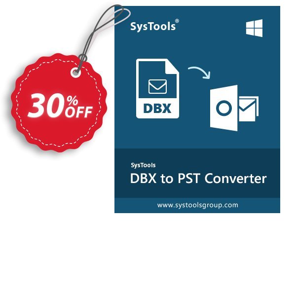 SysTools DBX Converter Coupon, discount SysTools Summer Sale. Promotion: 