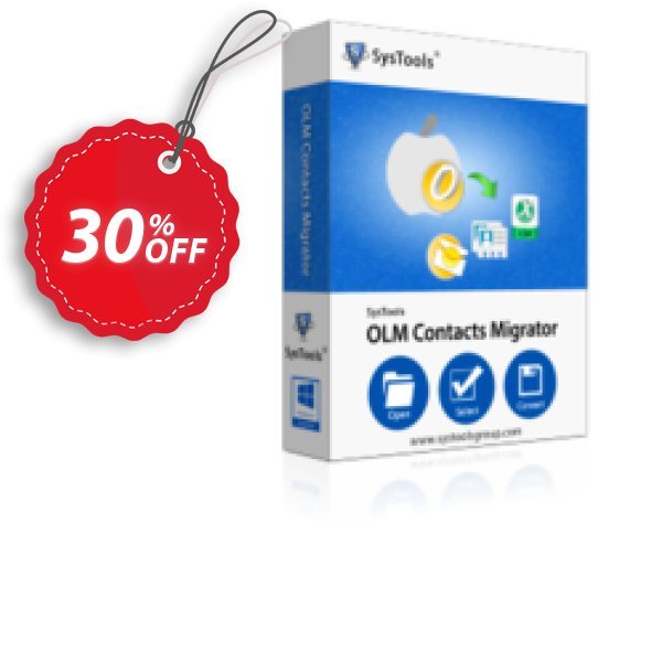 SysTools OLM Contacts Migrator - Personal Plan Coupon, discount SysTools Summer Sale. Promotion: 