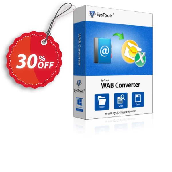 SysTools WAB Converter, Enterprise Coupon, discount Celebrate this spring season with SysTools and grab the best offers. Get 25% Off on all Software. Promotion: