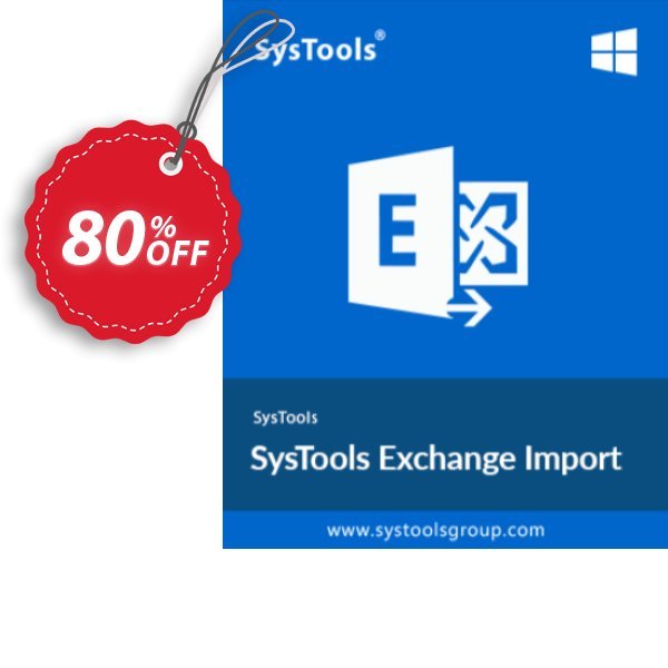 SysTools Exchange Import, 1000 User Mailboxes  Coupon, discount SysTools Summer Sale. Promotion: 