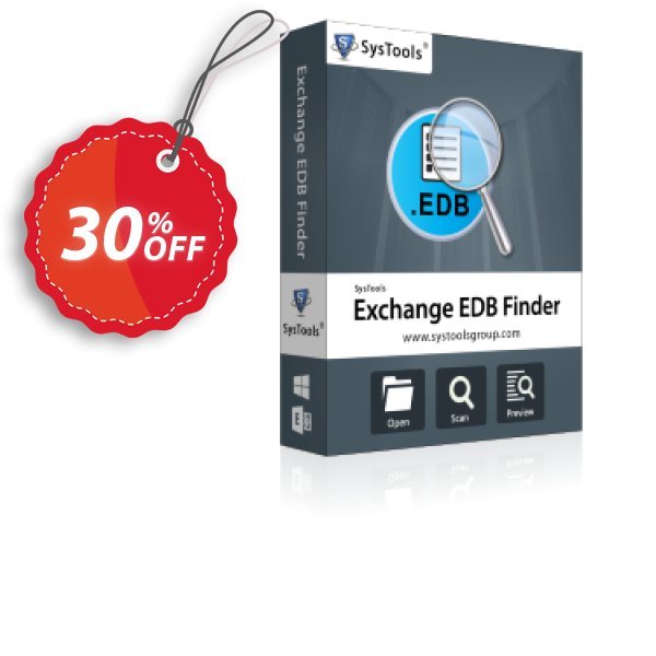 SysTools EDB Finder, Enterprise Plan  Coupon, discount SysTools coupon 36906. Promotion: 