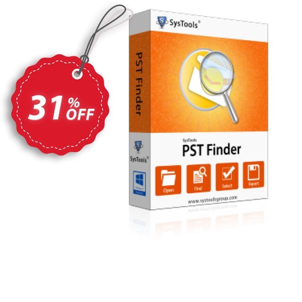 SysTools PST Finder Coupon, discount SysTools Summer Sale. Promotion: 