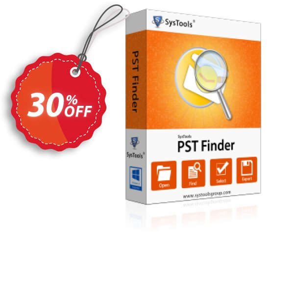 SysTools PST Finder, Enterprise Plan  Coupon, discount SysTools coupon 36906. Promotion: 