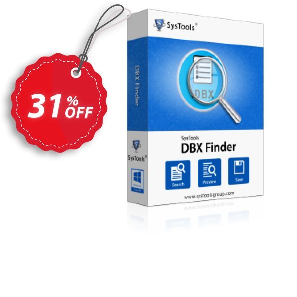 SysTools DBX Finder Coupon, discount SysTools Summer Sale. Promotion: 