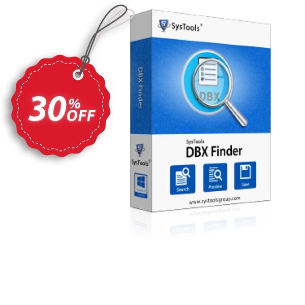 SysTools DBX Finder, Enterprise Plan  Coupon, discount SysTools coupon 36906. Promotion: 