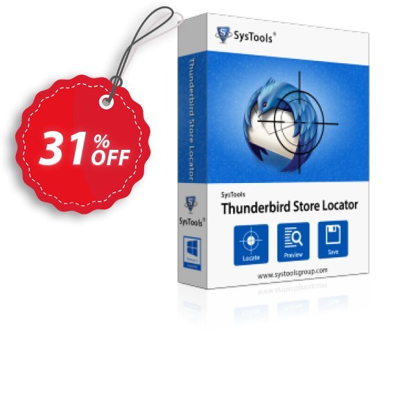 SysTools Thunderbird Store Locator Coupon, discount Celebrate this spring season with SysTools and grab the best offers. Get 25% Off on all Software. Promotion: