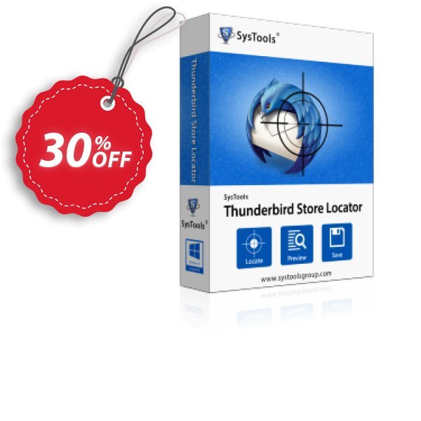 SysTools Thunderbird Store Locator, Business  Coupon, discount SysTools coupon 36906. Promotion: 