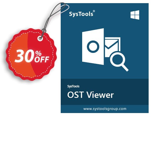 SysTools OST Viewer Pro Coupon, discount SysTools Summer Sale. Promotion: 