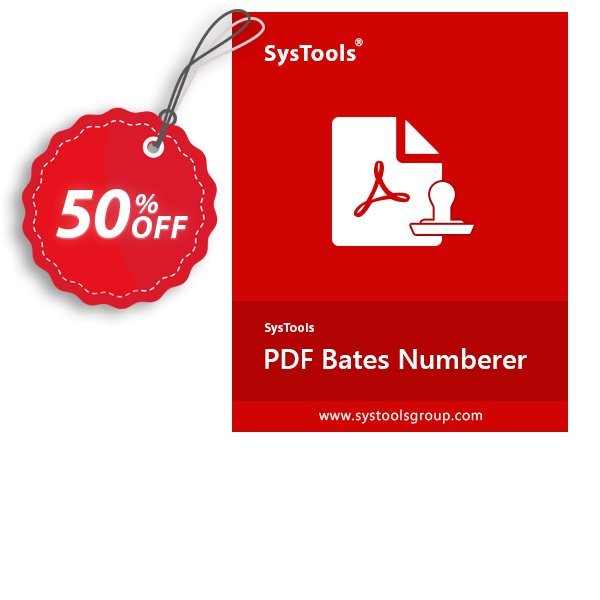 SysTools PDF Bates Numberer Coupon, discount SysTools Summer Sale. Promotion: 