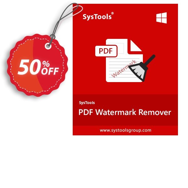 SysTools PDF Watermark Remover, Enterprise  Coupon, discount SysTools coupon 36906. Promotion: 