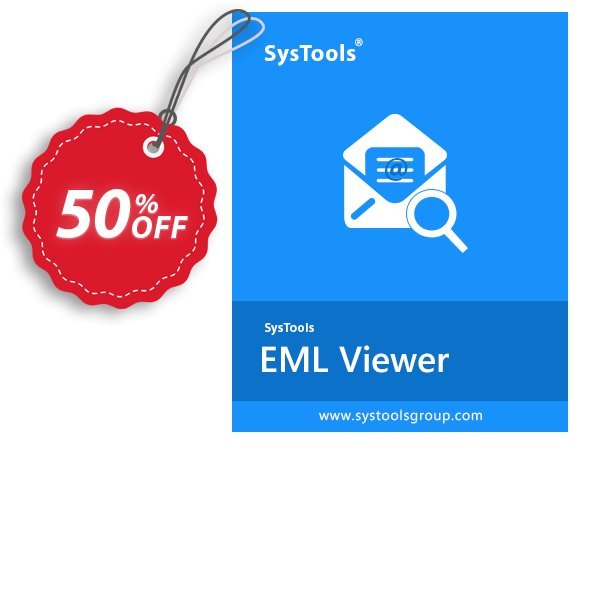 SysTools EML Viewer Pro, 50 Users  Coupon, discount SysTools coupon 36906. Promotion: 