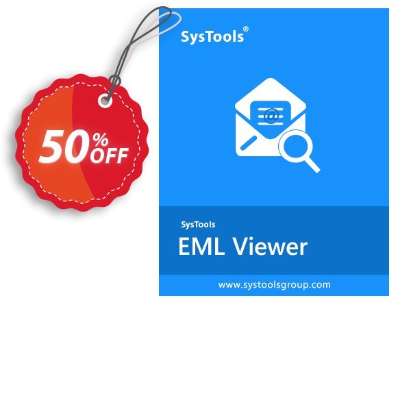 SysTools EML Viewer Pro, Single User  Coupon, discount SysTools coupon 36906. Promotion: 
