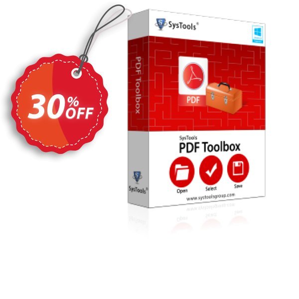 SysTools PDF Toolbox, Business  Coupon, discount SysTools coupon 36906. Promotion: 