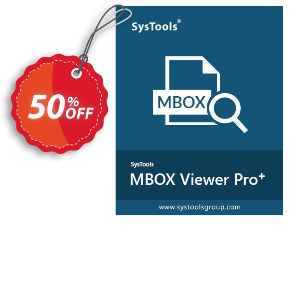 MBOX Viewer Pro Plus, 10 User Plan  Coupon, discount SysTools coupon 36906. Promotion: 