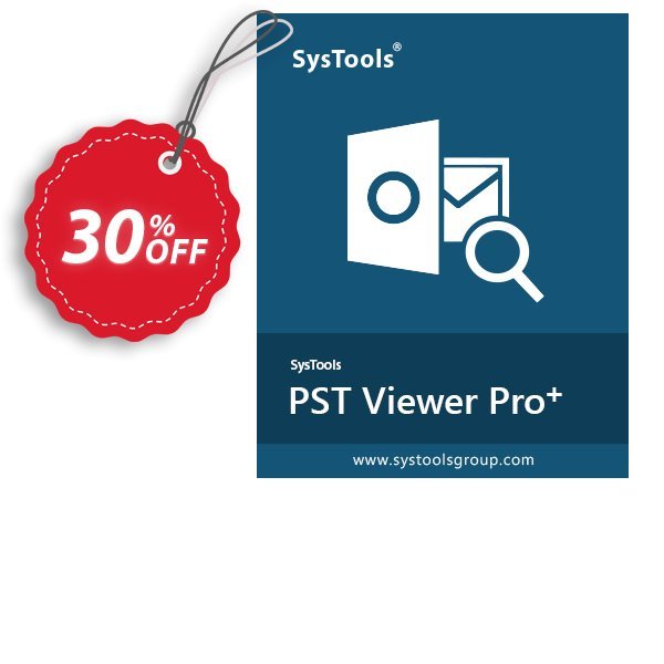 SysTools PST Viewer Pro+ Plus, 100 User Plan  Coupon, discount SysTools coupon 36906. Promotion: 