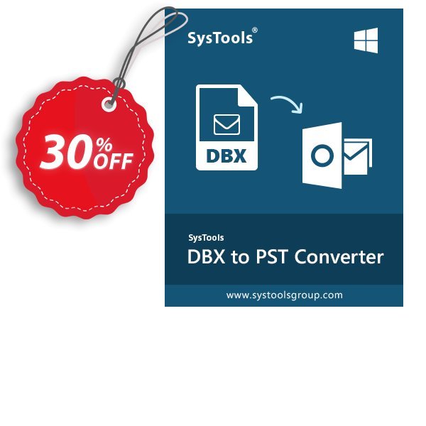 SysTools DBX to PST Converter Coupon, discount SysTools coupon 36906. Promotion: SysTools promotion codes 36906