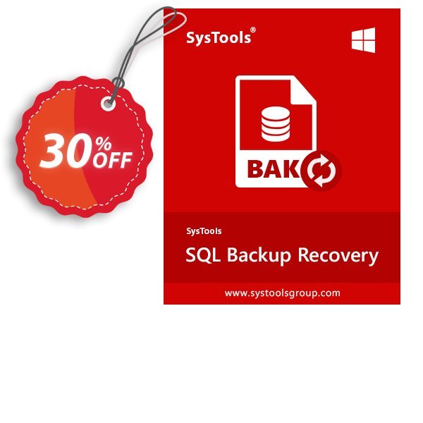 Systools SQL Backup Recovery Coupon, discount SysTools Summer Sale. Promotion: 