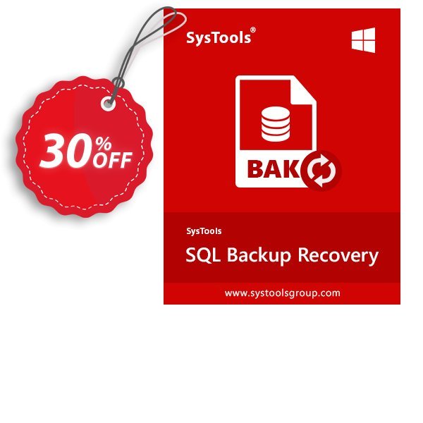 Systools SQL Backup Recovery, Business Plan  Coupon, discount SysTools coupon 36906. Promotion: 