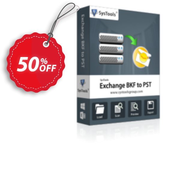 SysTools Exchange BKF to PST, Business Plan  Coupon, discount SysTools coupon 36906. Promotion: 