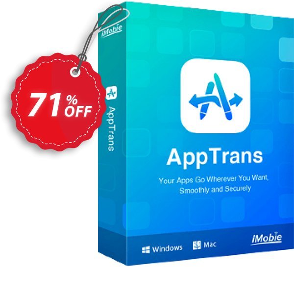 AppTrans Coupon, discount AppTrans for Windows dreaded promotions code 2024. Promotion: 30OFF Coupon Imobie