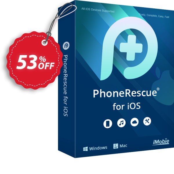 PhoneRescue for iOS MAC, Lifetime Plan  Coupon, discount PhoneRescue for iOS - Lifetime License Imposing sales code 2024. Promotion: Imposing sales code of PhoneRescue for iOS - Lifetime License 2024