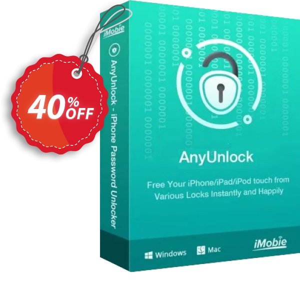 AnyUnlock - Unlock Screen Passcode, 3-Month Plan  Coupon, discount 40% OFF AnyUnlock - Unlock Screen Passcode (3-Month Plan), verified. Promotion: Super discount code of AnyUnlock - Unlock Screen Passcode (3-Month Plan), tested & approved