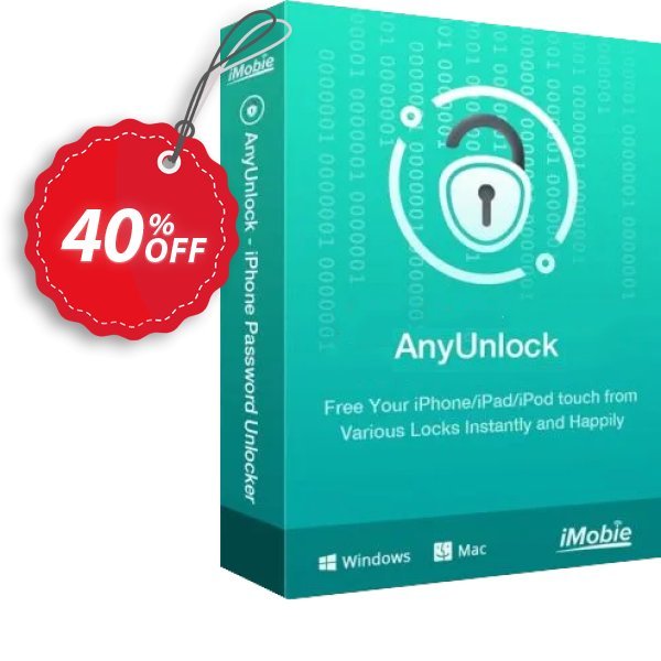 AnyUnlock - Bypass Activation Lock for MAC, 1-Year Plan Coupon, discount Best discount is IMOBEDUDISCOUNT codes. Promotion: Super discount code of AnyUnlock - Bypass Activation Lock for Mac (1-Year Plan), tested & approved