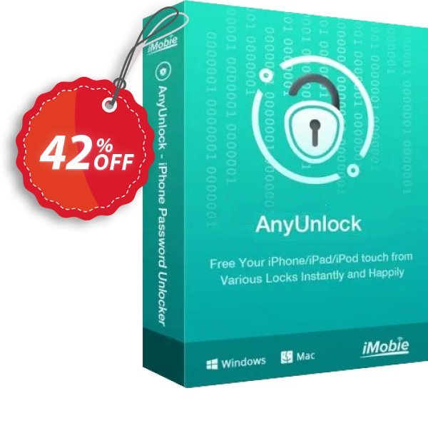 AnyUnlock - iDevice Verification - 1-Year/5 Devices Coupon, discount AnyUnlock for Windows - iDevice Verification - 1-Year Subscription/5 Devices  Staggering discount code 2024. Promotion: Staggering discount code of AnyUnlock for Windows - iDevice Verification - 1-Year Subscription/5 Devices  2024