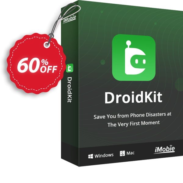 DroidKit - Data Recovery, 1-Year  Coupon, discount 60% OFF DroidKit for Windows - Data Recovery (1-Year), verified. Promotion: Super discount code of DroidKit for Windows - Data Recovery (1-Year), tested & approved