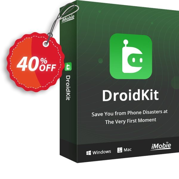 DroidKit - Data Recovery - 1-Year/15 Devices Coupon, discount DroidKit for Windows - Data Recovery - 1-Year Subscription/15 Devices Wondrous offer code 2024. Promotion: Wondrous offer code of DroidKit for Windows - Data Recovery - 1-Year Subscription/15 Devices 2024