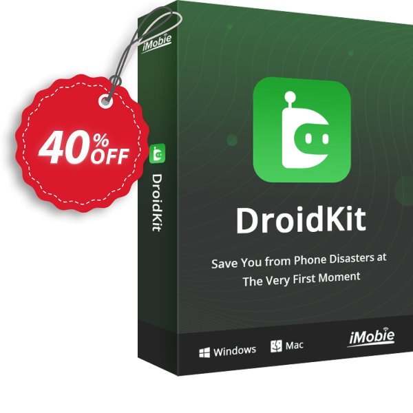 DroidKit - System Fix - 3-Month Coupon, discount DroidKit for Windows - System Fix - 3-Month Subscription/1 Device Amazing sales code 2024. Promotion: Amazing sales code of DroidKit for Windows - System Fix - 3-Month Subscription/1 Device 2024