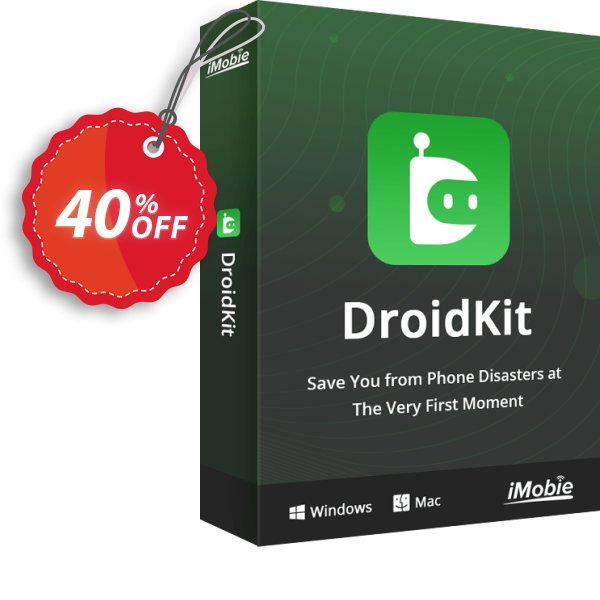 DroidKit - System Reinstall - 3-Month Coupon, discount Best discount is IMOBEDUDISCOUNT codes. Promotion: Awful sales code of DroidKit for Windows - System Reinstall - 3-Month Subscription/1 Device 2024